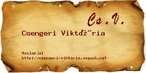 Csengeri Viktória névjegykártya